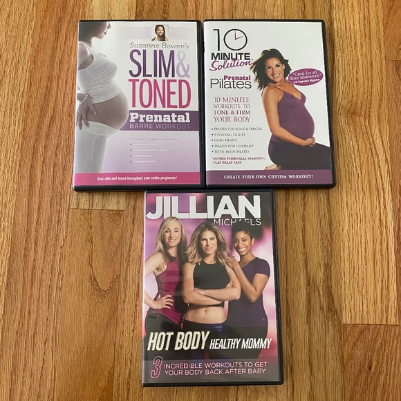 Three Like-New Prenatal/Pregnancy Workout Videos - Picture 1 of 8